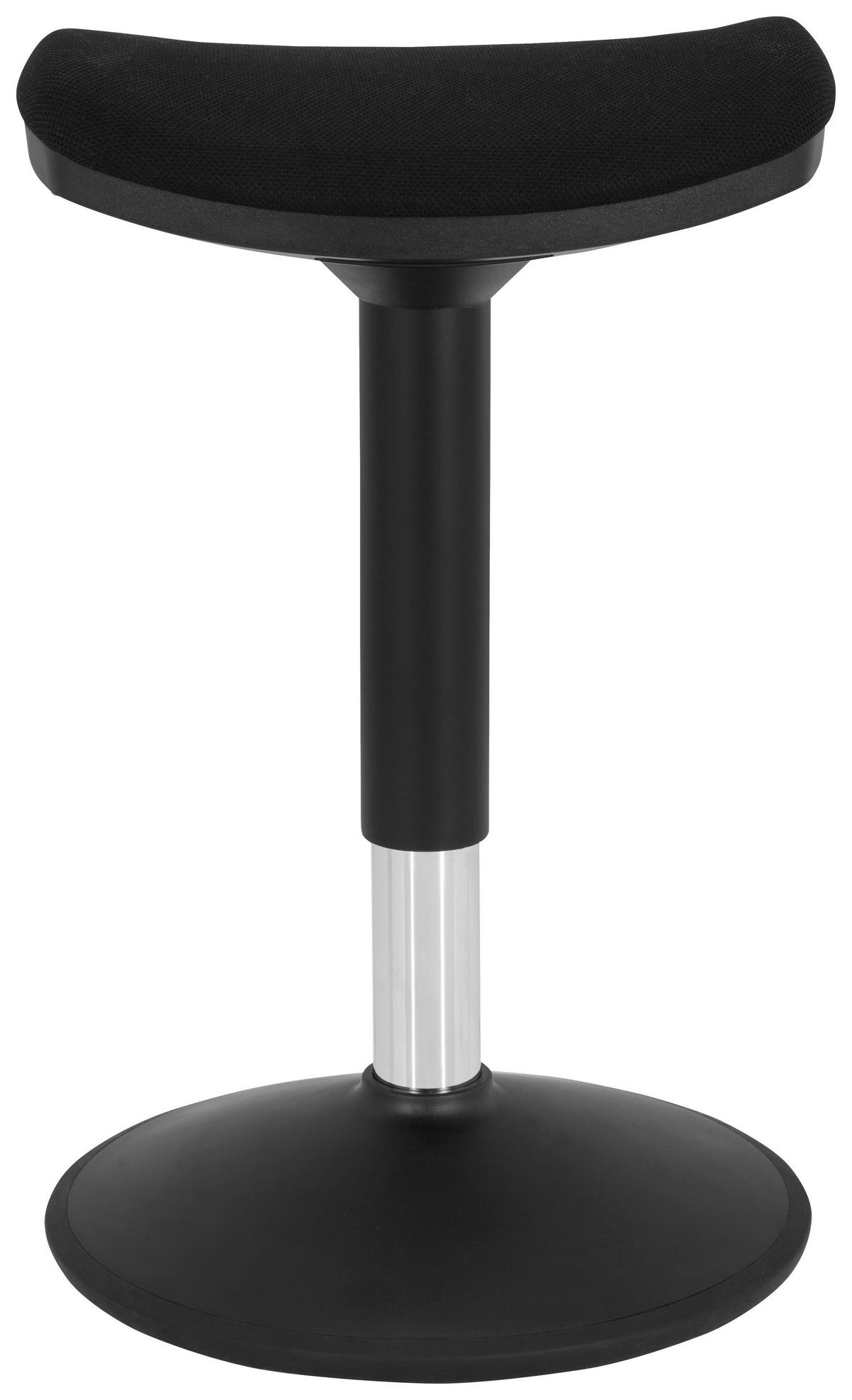 Stehhilfe Balance Sit I B Schwarz - Schwarz, MODERN, Kunststoff/Textil (35/50/36cm) - MID.YOU