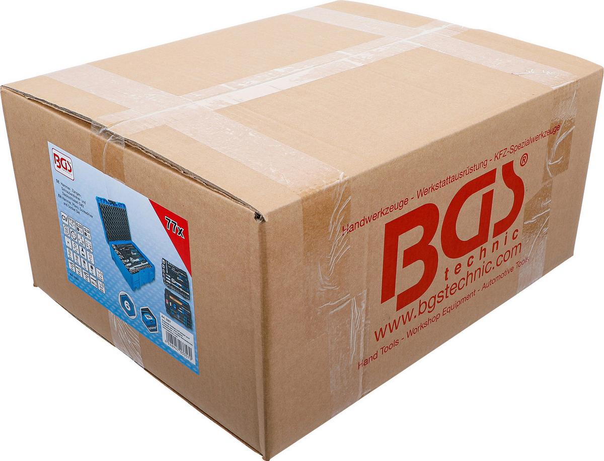 Steckschlüsselsatz Hammer-Zangen-Schraubendreher - Blau, Basics (41,8/30,3/16,6cm)