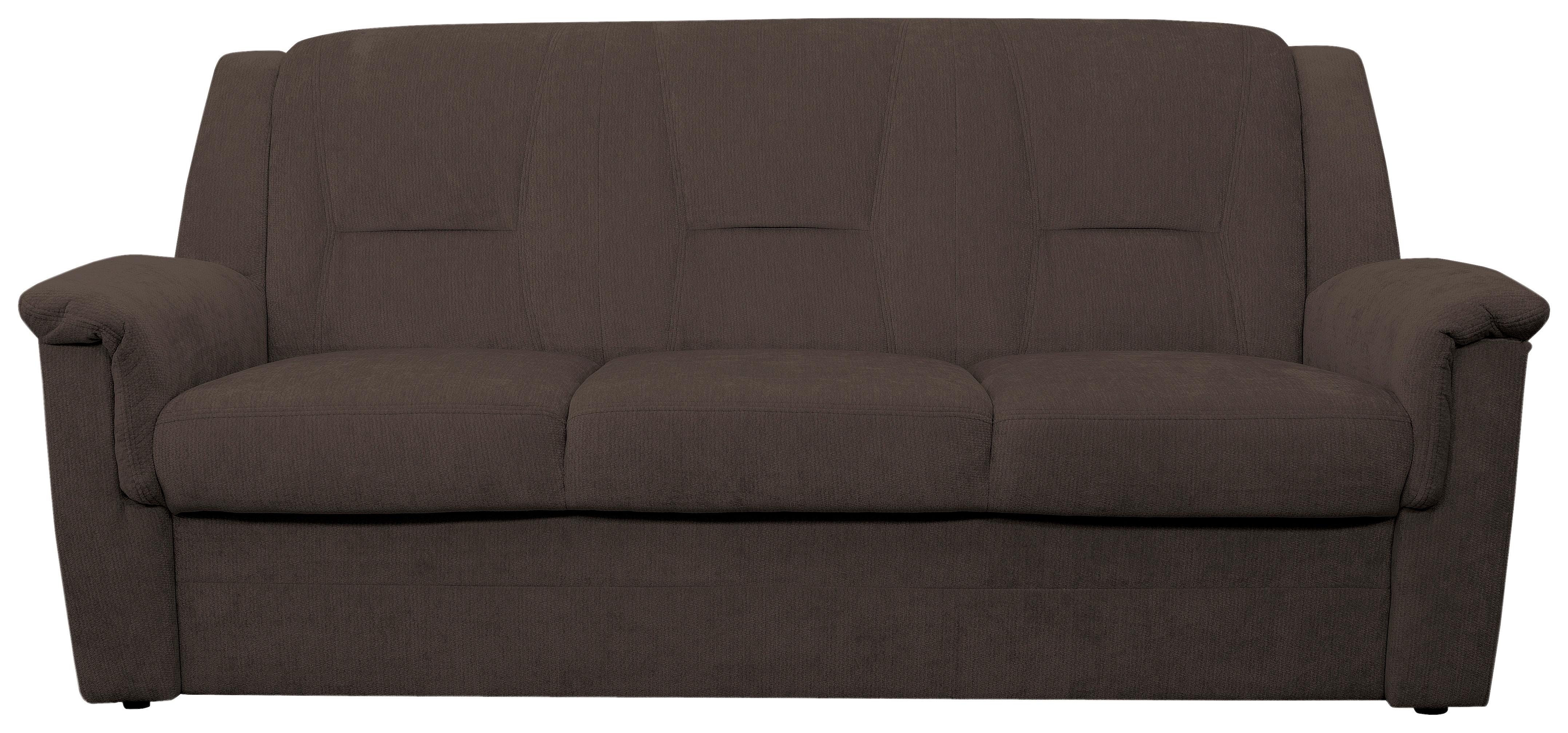 3-SITZER-SOFA Rafael, Braun B: 209 cm - Beige/Schwarz, Trend, Textil (209/95/95cm)