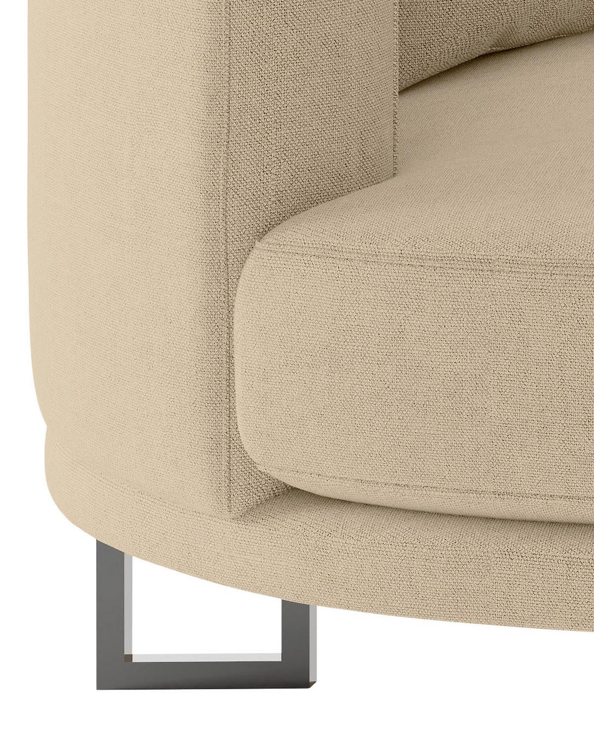 Bigsofa Natalia Beige S: 283x150 cm - Beige/Schwarz, Design, Textil (283/150cm) - Livetastic