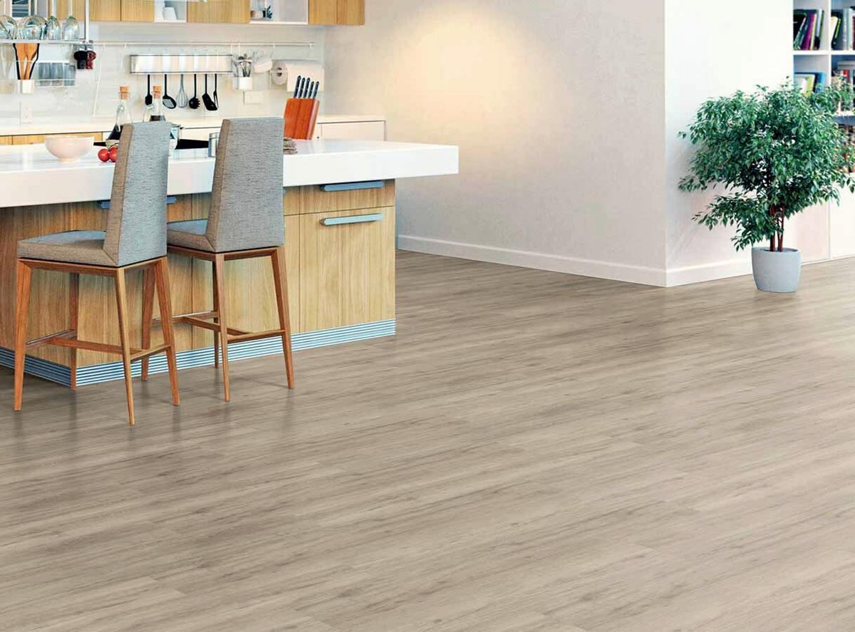 Designboden Eichefarben Stärke 7,5mm - Eichefarben, Basics, Kunststoff (151/22/0.75cm)