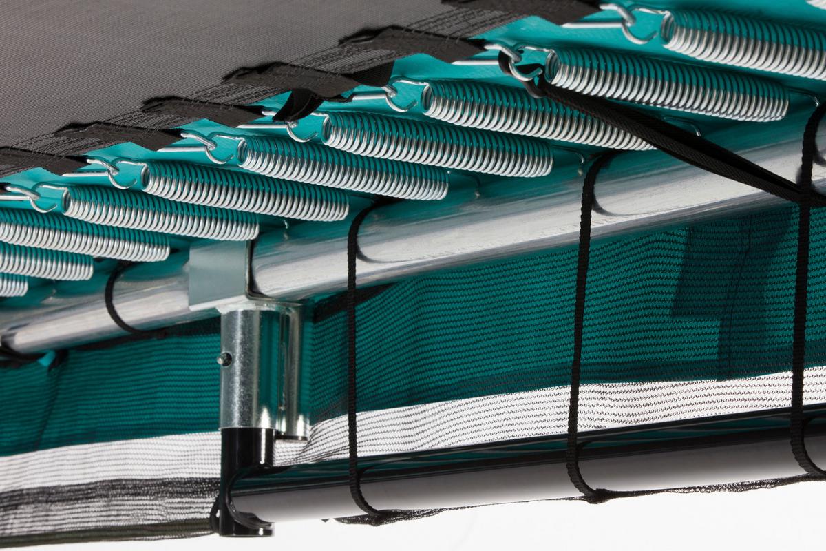 Trampolin Salta Comfort Edition Ground - Grün, Basics, Metall (214/153cm) - Salta