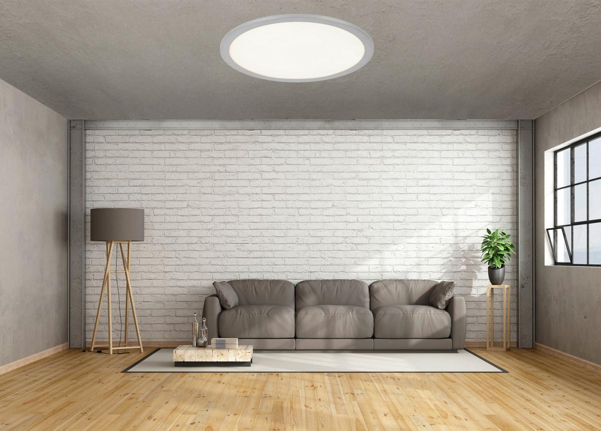 STROPNÍ LED SVÍTIDLO IMO - bílá/barvy stříbra, Romantický / Rustikální, kov/plast (40/5cm) - Modern Living