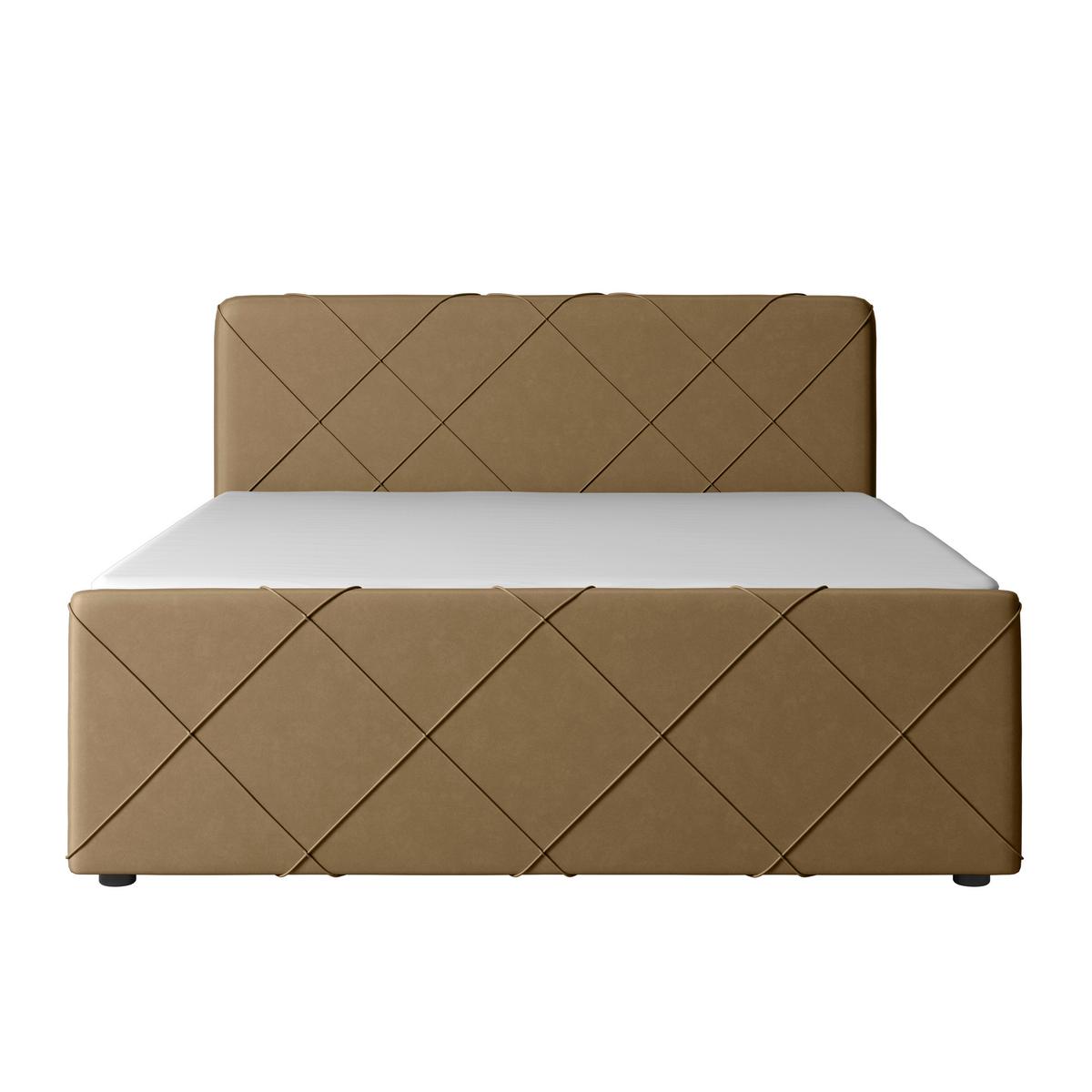 Boxspringbett mit Bettkasten Cordoba 180x200 cm Beige - Beige/Schwarz, MODERN, Holz/Kunststoff (180/200cm) - MID.YOU