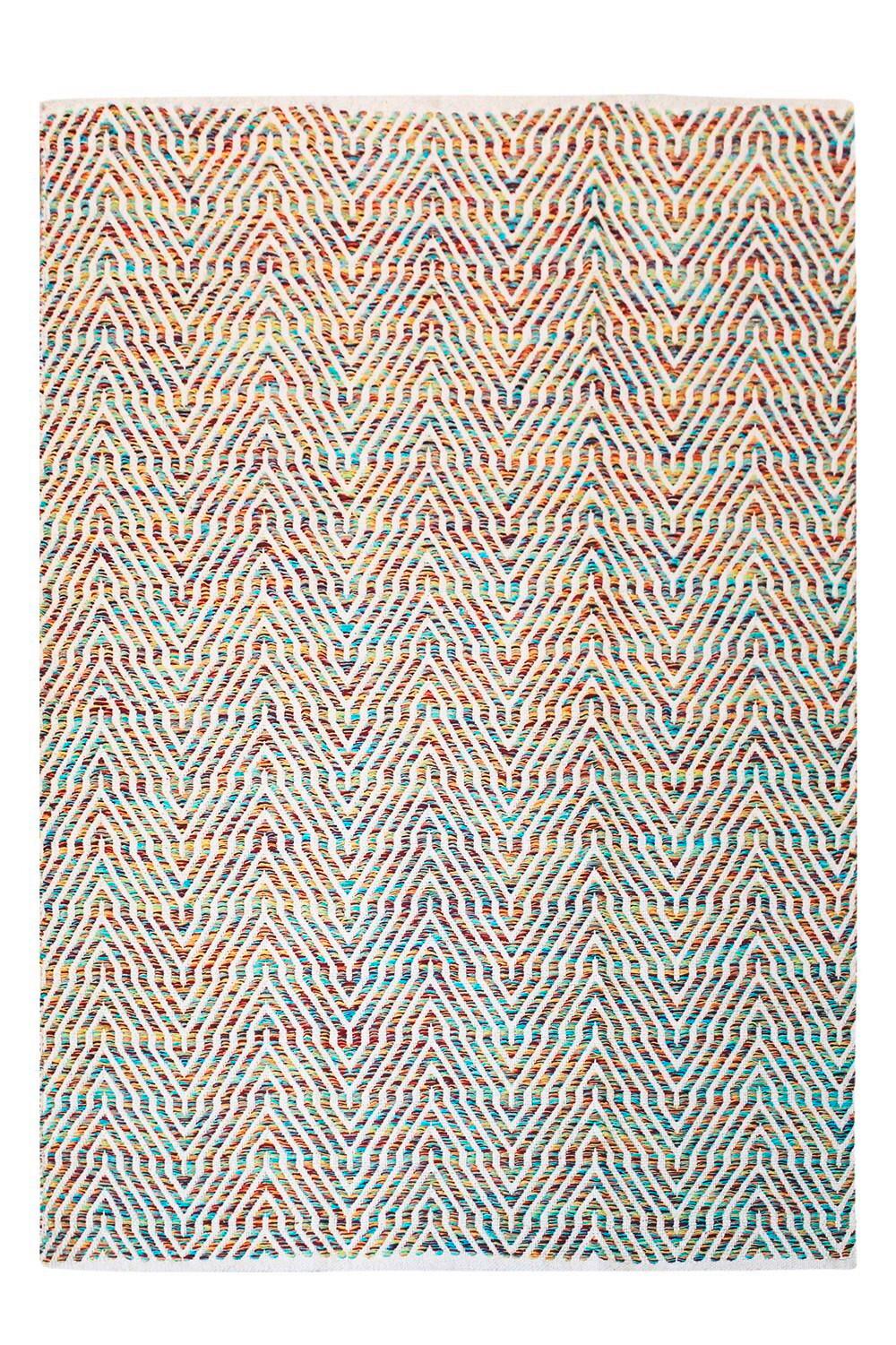 Flachwebteppich Aperitif Multicolor, 80x150 cm - Multicolor, LIFESTYLE, Textil (80/150cm)