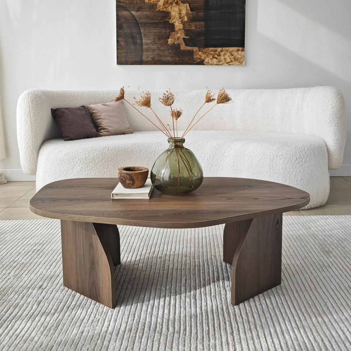 COUCHTISCH Walnussfarben B: 100cm - Walnussfarben, MODERN, Holzwerkstoff (100/35/60cm)