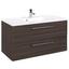 Badezimmer Mailand 100 cm Eiche Dekor - Eichefarben/Weiß, MODERN, Holzwerkstoff/Kunststoff (100/47cm) Badezimmer Mailand 100 cm Eiche Dekor - Eichefarben/Weiß, MODERN, Holzwerkstoff/Kunststoff (100/47cm)