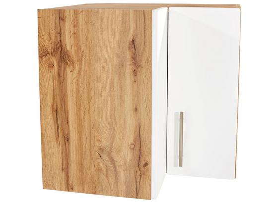 Eckoberschrank Stella He60 - Eichefarben/Weiß, Holzwerkstoff (60/57/60cm) - Ombra Eckoberschrank Stella He60 - Eichefarben/Weiß, Holzwerkstoff (60/57/60cm) - Ombra