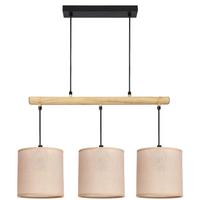 Pendelleuchte 33-39972 Combi - Beige/Schwarz, Natur, Kunststoff/Metall (60/15/130cm)