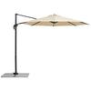 Ampelschirm Rhodos Junior BxHxT: 352x244x300 cm Naturfarben - Anthrazit/Naturfarben, Basics, Textil/Metall (352/244/300cm) - Schneider