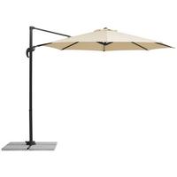 Ampelschirm Rhodos Junior BxHxT: 352x244x300 cm Naturfarben - Anthrazit/Naturfarben, Basics, Textil/Metall (352/244/300cm) - Schneider