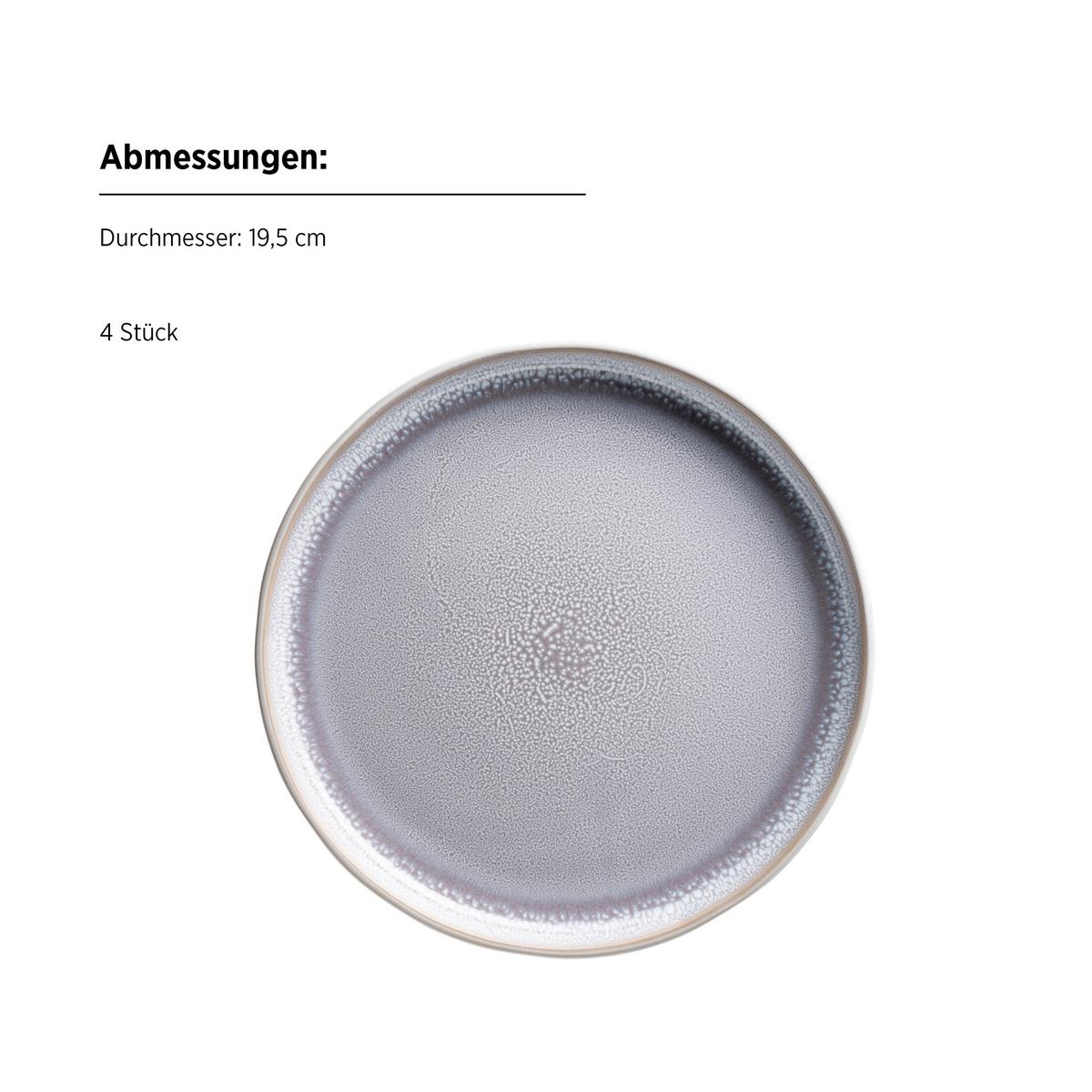 Kombiservice Steinzeug, Flieder, 16-teilig - Flieder, Basics, Keramik - Mäser