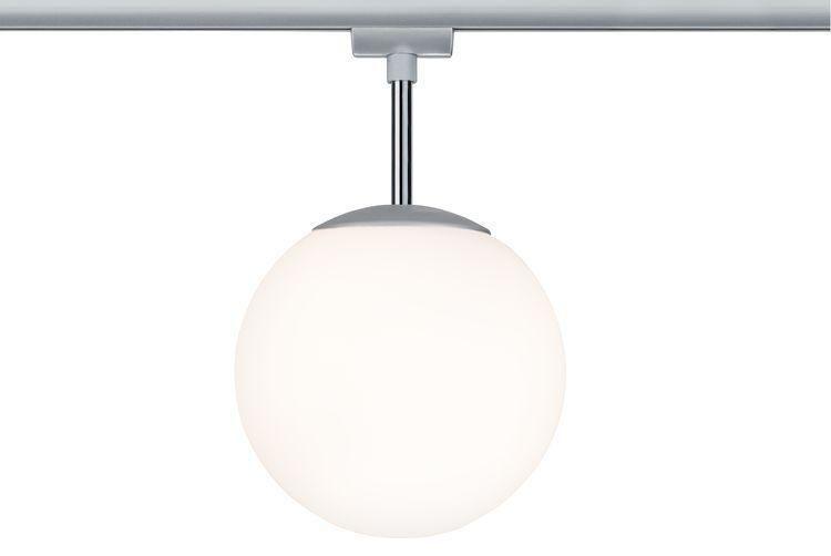 Schienensystem Urail Strahler 97602 LED-Glaskugel - Chromfarben/Opal, Design, Glas/Metall (20/32cm) - Paulmann