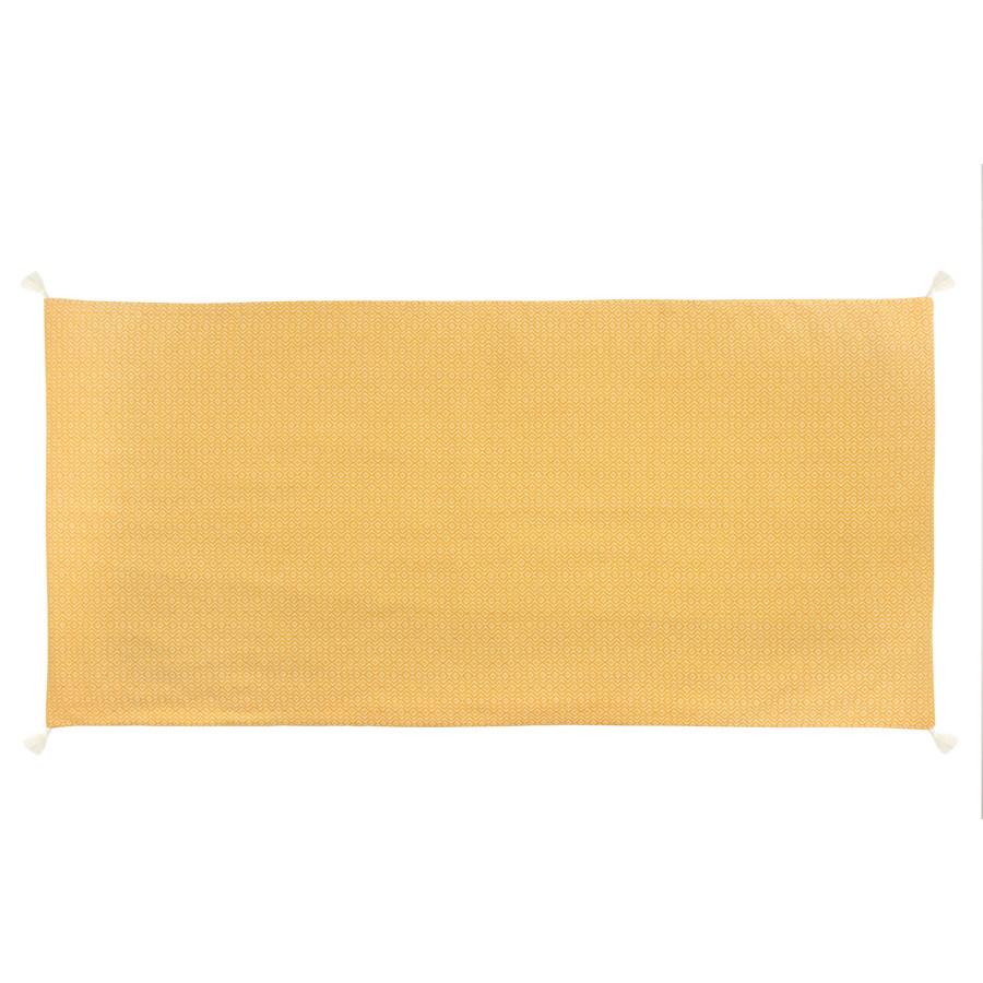 PLÁŽOVÁ PODLOŽKA DOBBY - žlutá, textil (90/190cm)
