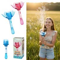 SEIFENBLASENMASCHINE LOTUS BLUME - Blau/Pink, Basics, Kunststoff (10/33/10cm)