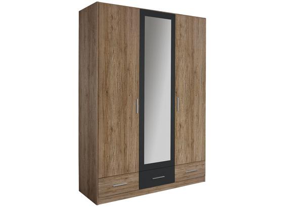 Ruhásszekrény Bühl - Tölgyfa/Szürke, modern, Fa (136/197/54cm) Ruhásszekrény Bühl - Tölgyfa/Szürke, modern, Fa (136/197/54cm)