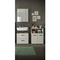 Badezimmer ICE Kaschmir B: 120 cm - Kaschmir/Schwarz, Trend, Glas/Holzwerkstoff (120cm) - MID.YOU