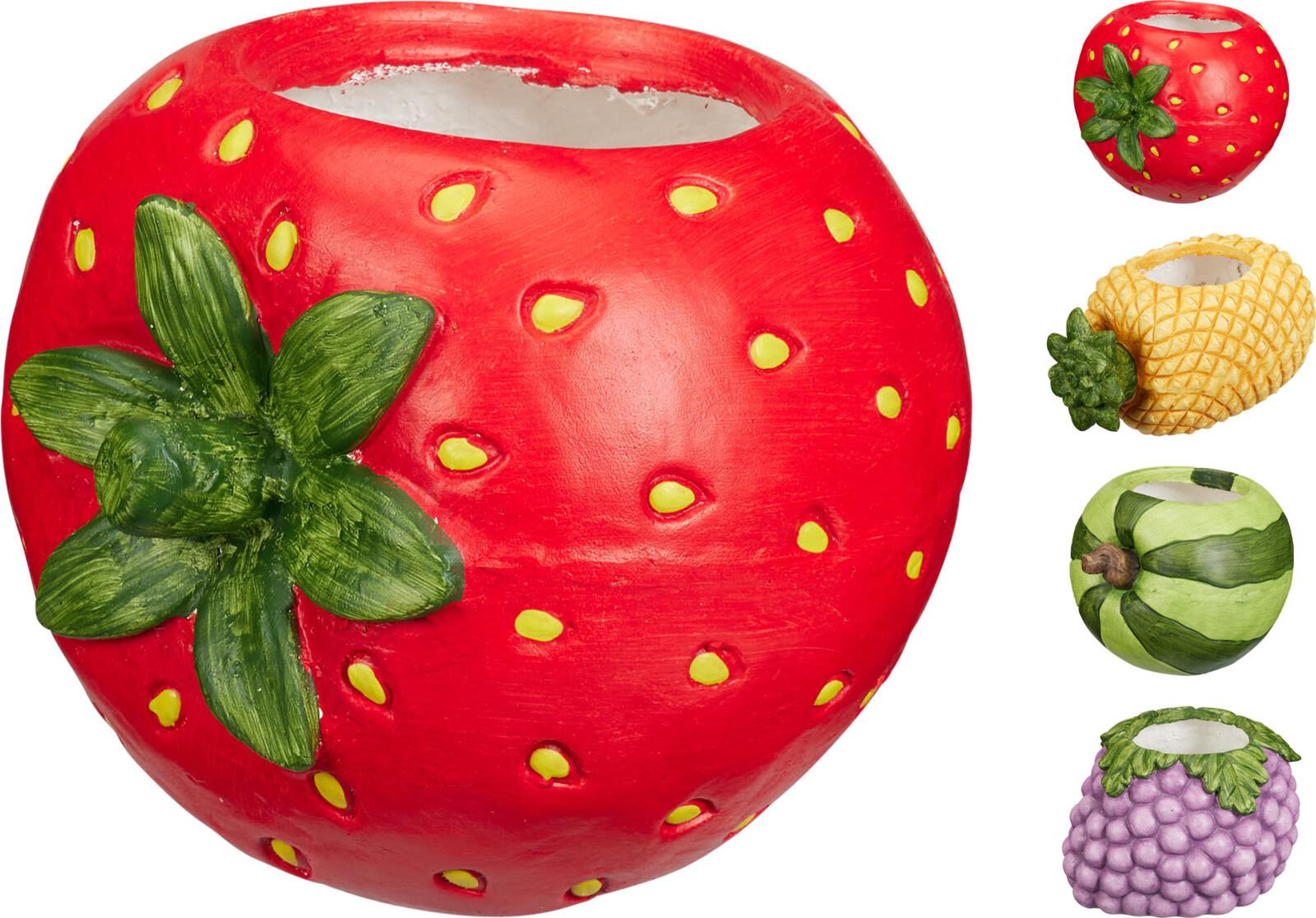 Kaspó Gyümölcs Alakú - lila/sárga, Basics, kerámia