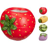 Kaspó Gyümölcs Alakú - lila/sárga, Basics, kerámia