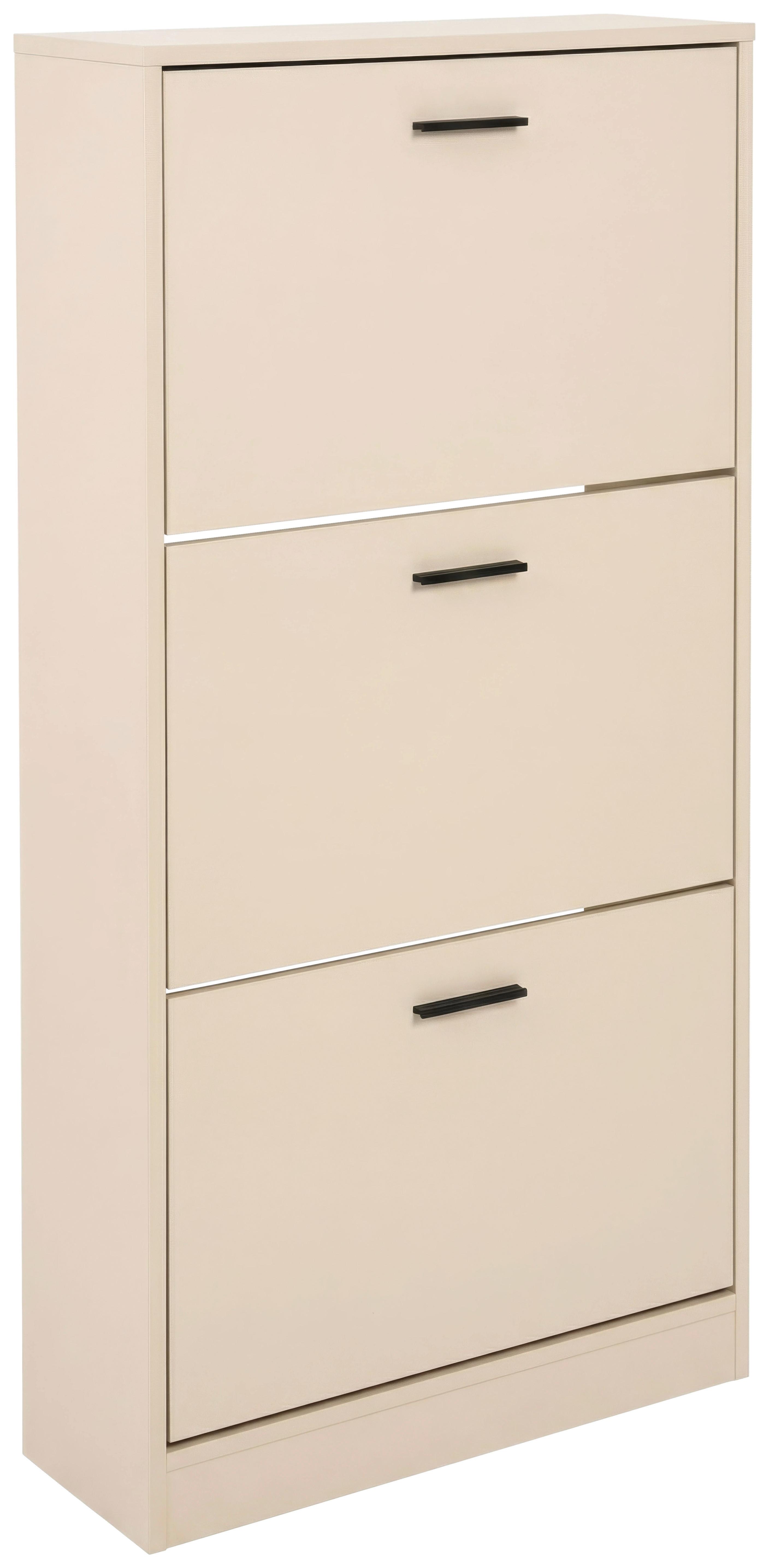 Schuhkipper Zwolle Beige B: 60 cm - Beige, Trend, Holzwerkstoff (60/117/24cm)