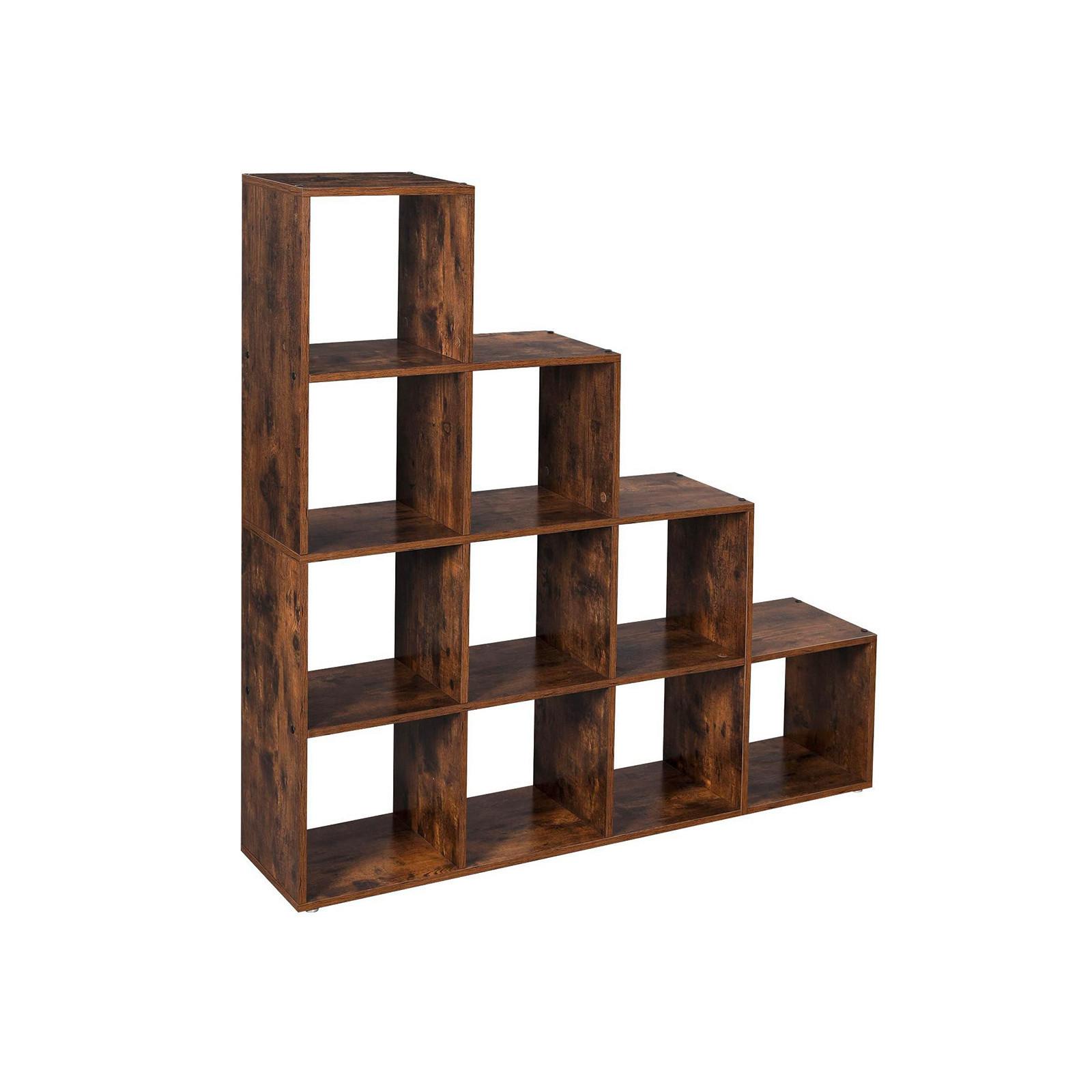 Deliaca stena IRON - hnedá/farba orecha baltimore, Basics, kompozitné drevo (129,5/129,5/29cm) - Boxxx