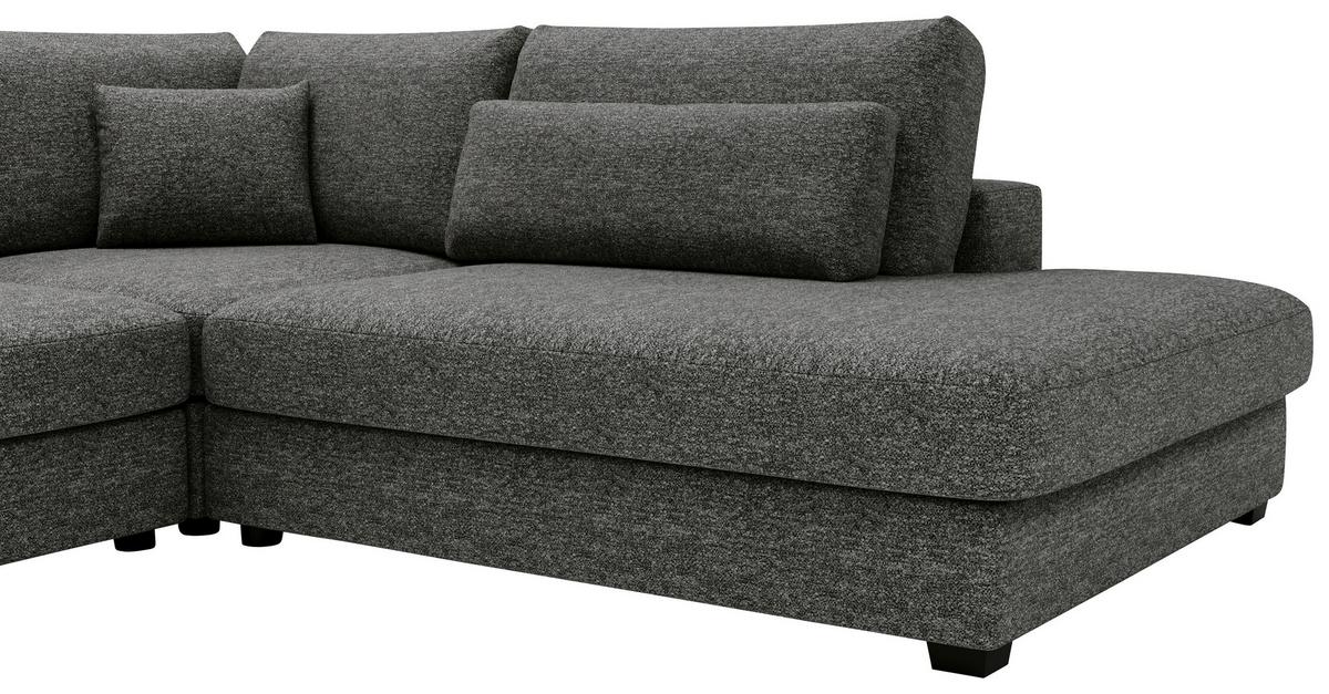 Sven Grau S: 332x244 cm - Schwarz/Grau, Design, Textil (332/244cm) - Livetastic