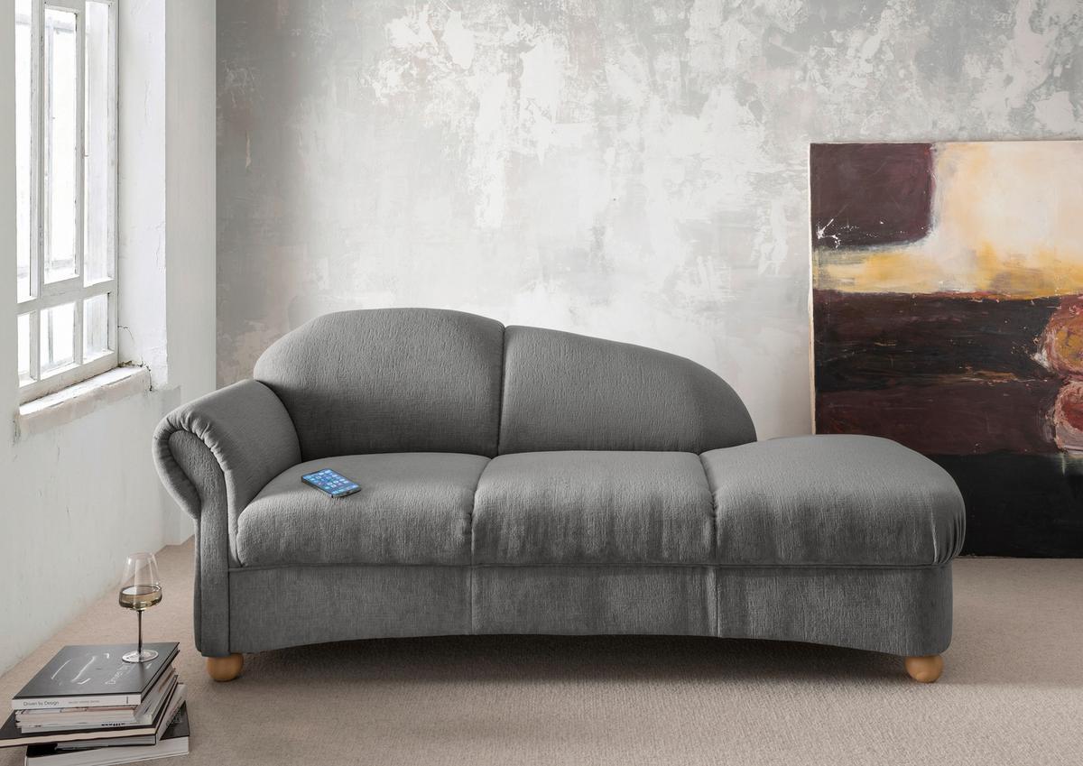 Ottomane Torello Graubraun B: 86cm - Wildeiche/Graubraun, KONVENTIONELL, Textil (86/84/190cm) - Livetastic