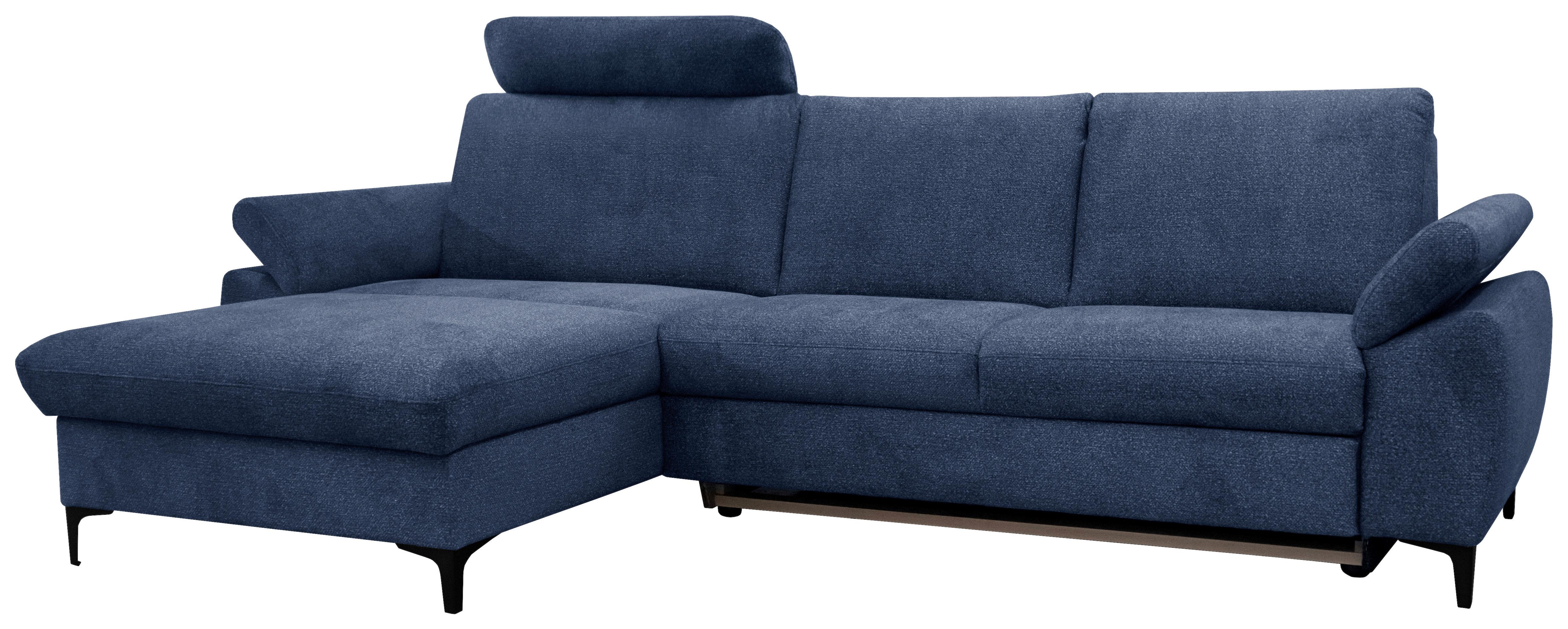 SEDACIA ZOSTAVA BADEN - modrá/čierna, Design, kov/textil (168/291cm)