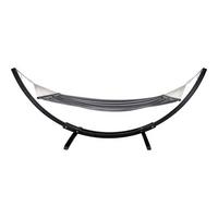 Hängematte Tripoli Schwarz B: 12 Cm - Schwarz, MODERN, Holz/Kunststoff (12/320cm) - MID.YOU