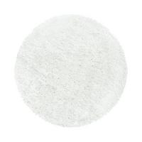 Hochflor Teppich Weiß Fluffy rund Ø 80 cm - Weiß, Basics, Textil (80cm) - Ayyildiz 