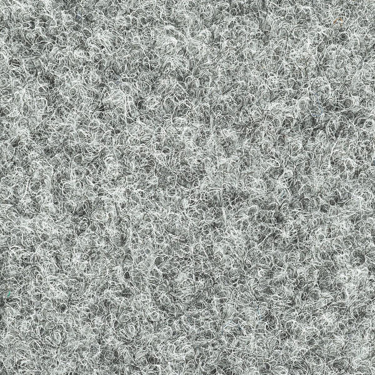 Teppichfliese Graublau Solid Vel 50x50 Cm Florhöhe 4 Mm - Graublau, Basics, Textil (50/50cm)
