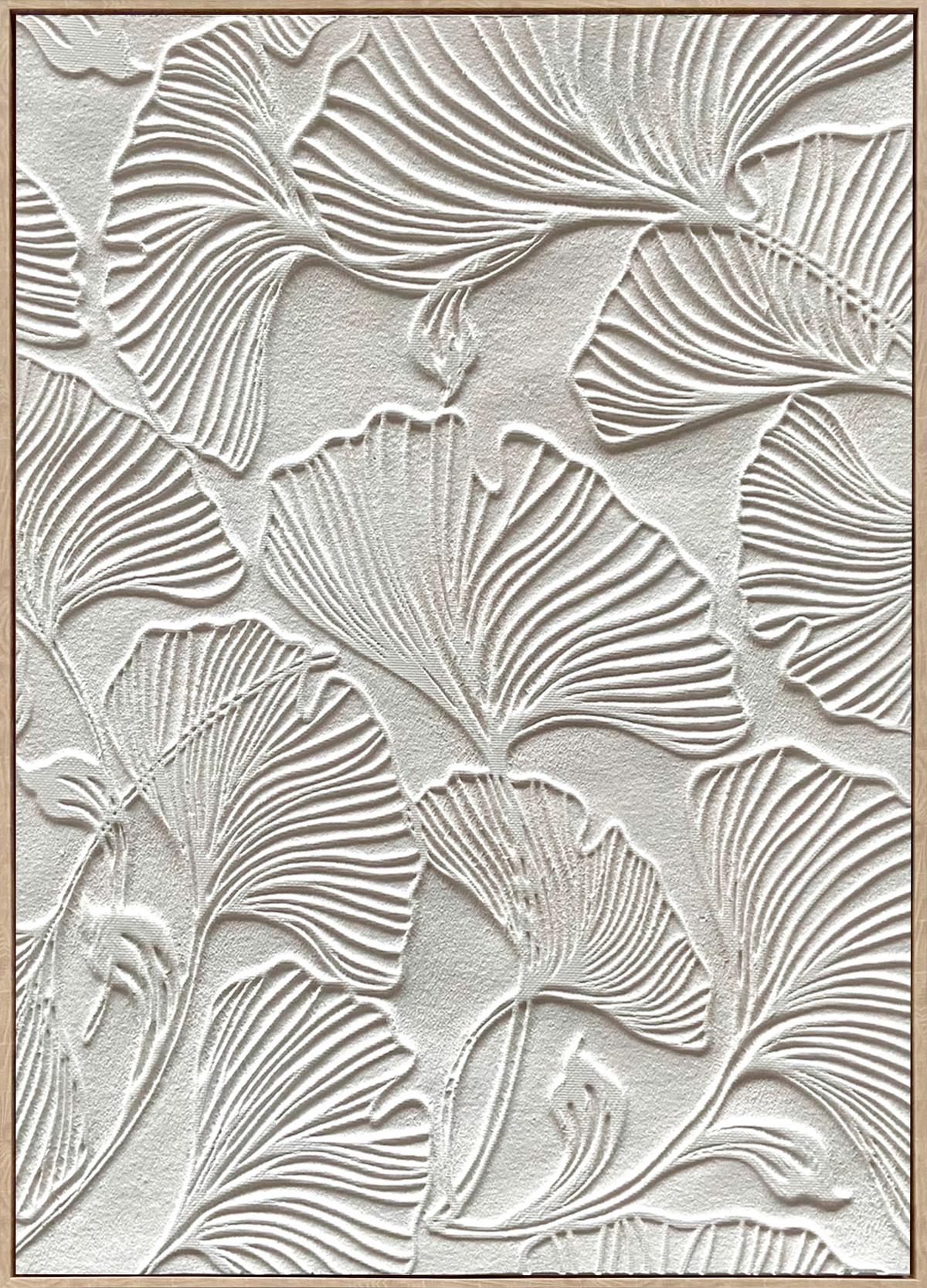 Obraz na plátne Denise, 100/140cm - biela/prírodná farba, Modern, drevo/textil (100/140cm) - Premium Living