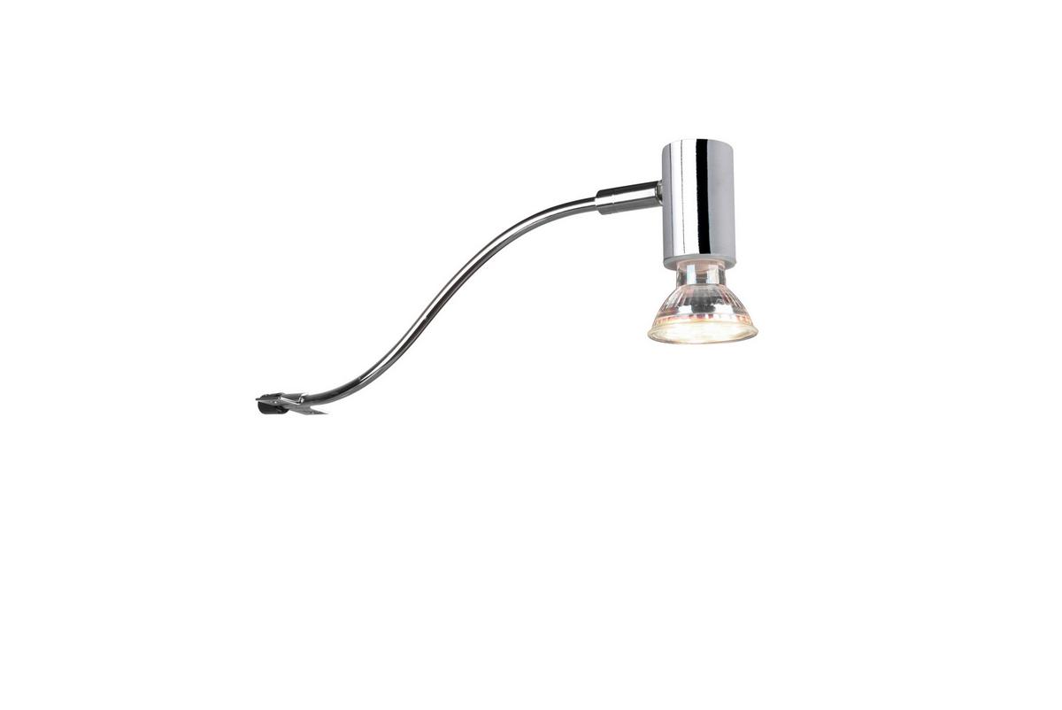Wandstrahler 1-Flammig verstellbar L:34 cm - Chromfarben, Basics, Metall (34/5/11cm) - Trio Leuchten