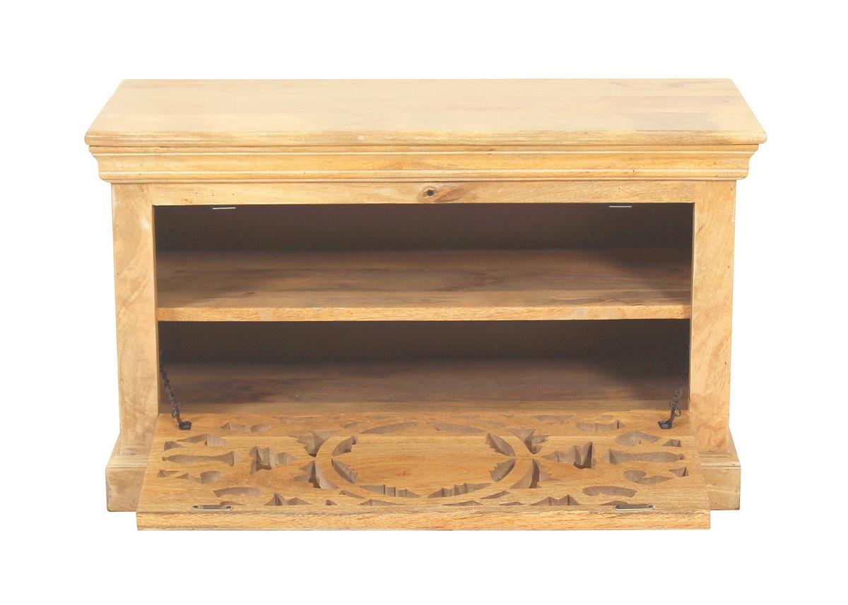 SCHUHSCHRANK Naturfarben B: 80cm - Naturfarben, Design, Holz (80/50/40cm) - MID.YOU