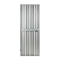 Gerätehaus Schwingtür Kit1 Schwingtür Kit 1 - Silberfarben, Basics, Metall (67/172cm)