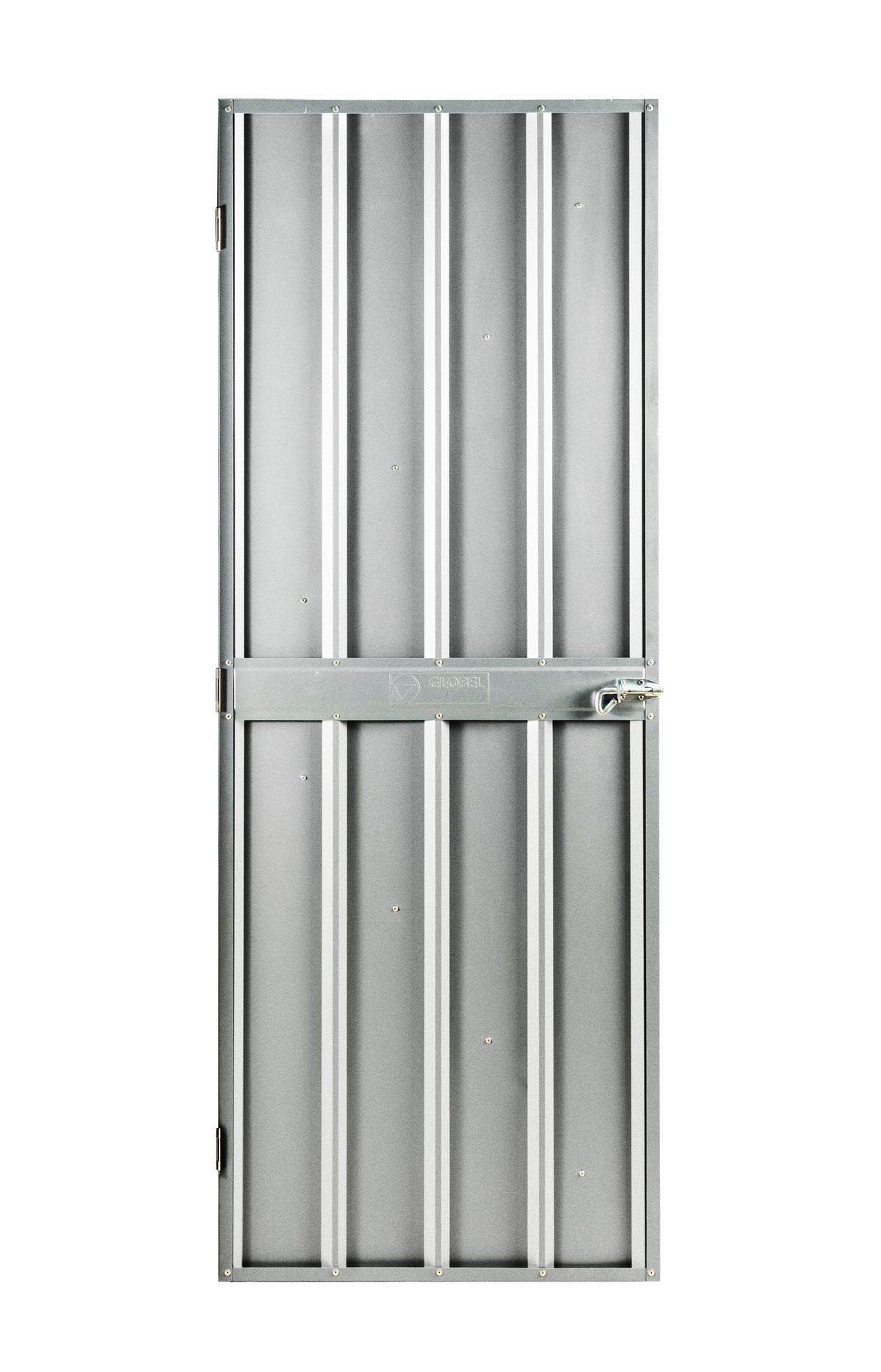Gerätehaus Schwingtür Kit1 Schwingtür Kit 1 - Silberfarben, Basics, Metall (67/172cm)
