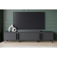 Lowboard Helsinki 183 Schwarz B: 180 Cm - Schwarz, Trend, Holzwerkstoff (180/40/33cm) - P & B