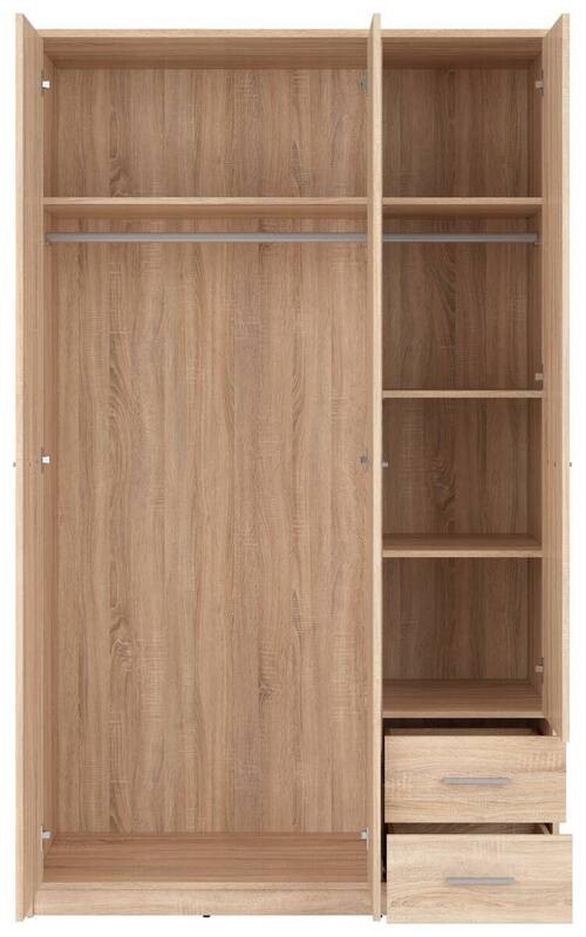 Drehtürenschrank Nepo Plus - Sonoma Eiche, MODERN, Holzwerkstoff (118,5/197/54,5cm) - MID.YOU