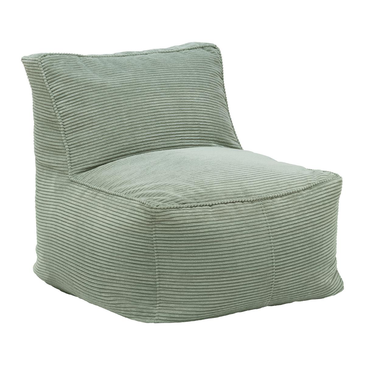 Sedací vak CAROLINE, zelený menčester, max. 80 kg - zelená, Modern, textil (75/84/88cm) - Mömax