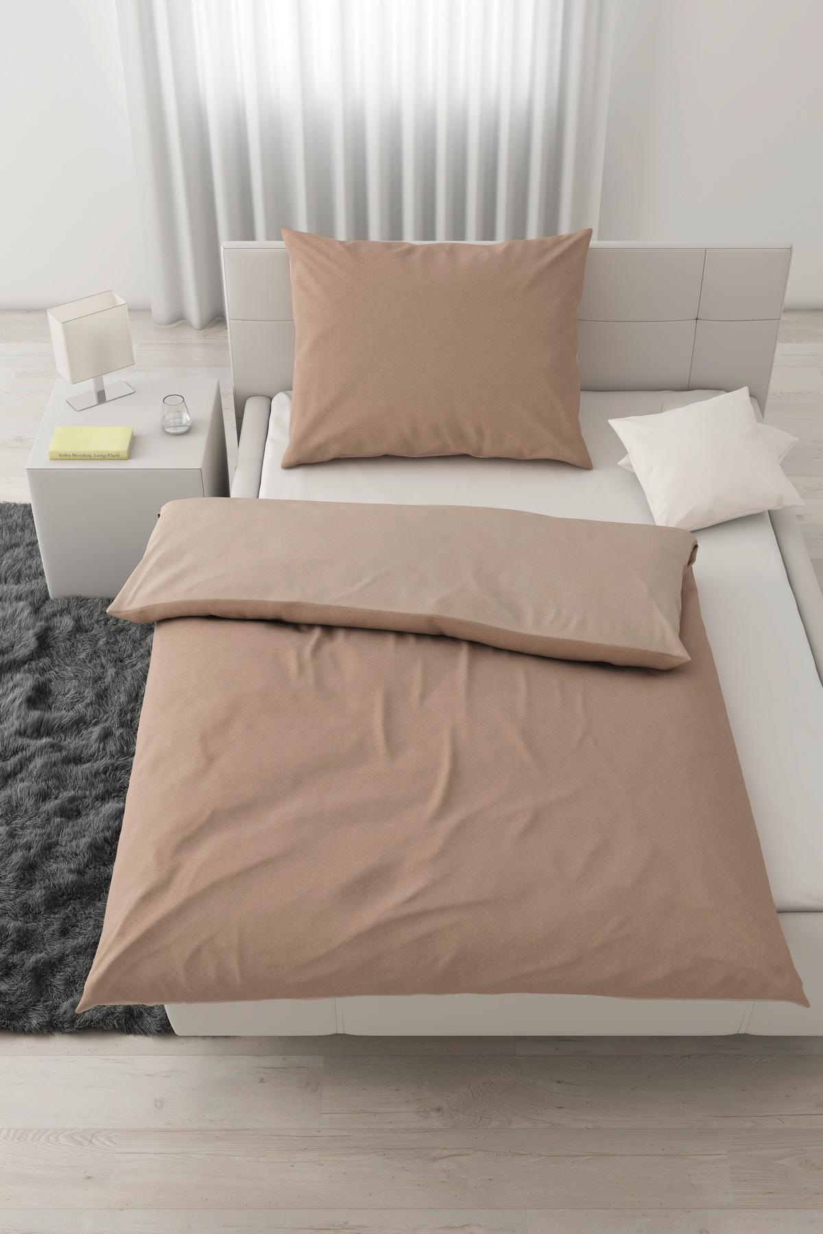 Povlečení Charlene Wende, 70/90 140/200 - béžová, Konvenční, textil (140/200cm) - Modern Living