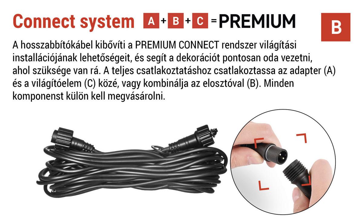 Hosszabbító Kábel 10 Méter - fekete, Basics, műanyag (10000cm)