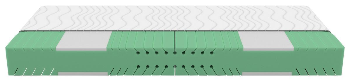 Komfortschaummatratze Nizza 90x200 Cm H3 H: 21 Cm - Weiß, Textil (90/200cm) - Primatex Deluxe