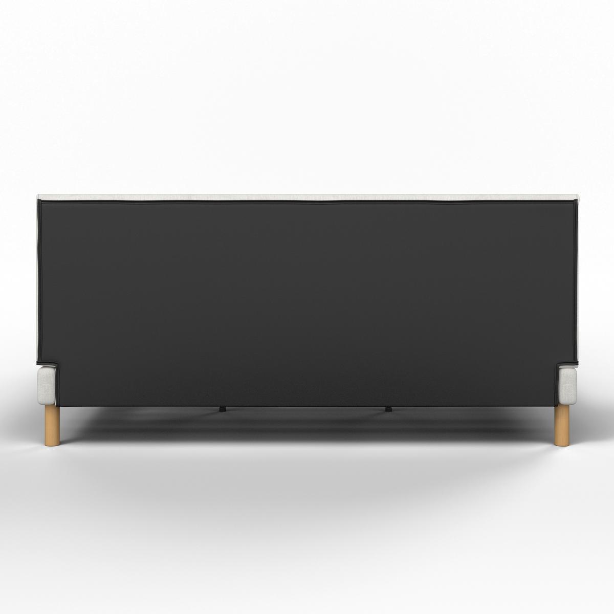 Čalouněná postel MARA 180x200 cm, béžová - přírodní barvy/béžová, Moderní, kov/dřevo (180/200cm) - Bessagi Home