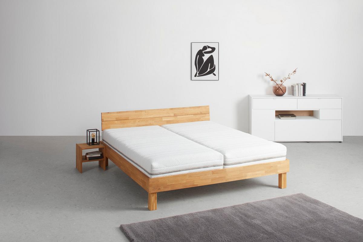 Taštičkový matrac FEEL 140/200 cm, H4 - biela, textil (140/200cm) - Premium Living