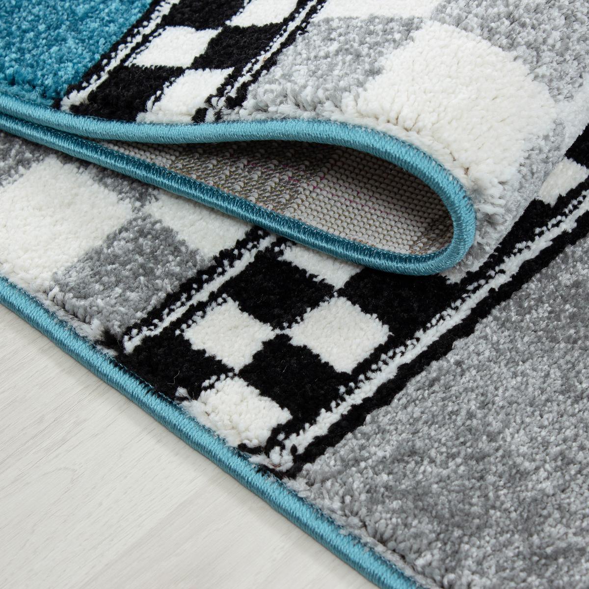 Kinderteppich Fahrzeug Blau Kids 120x170 Cm - Blau, Trend, Textil (120/170cm)