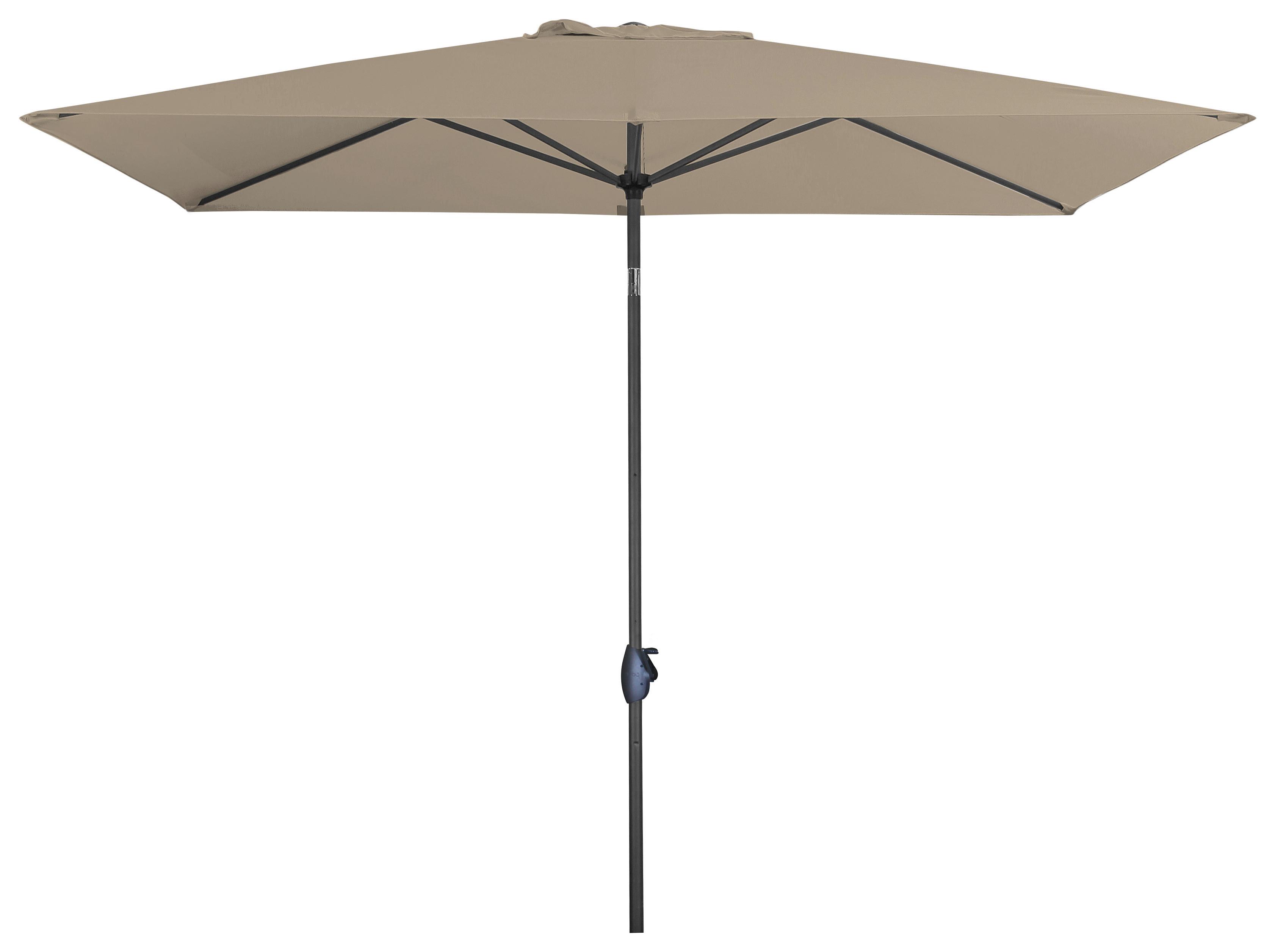 Sonnenschirm B/H/T: 250x257x200 cm Greige - Greige/Alufarben, MODERN, Textil/Metall (250/257/200cm) - Doppler