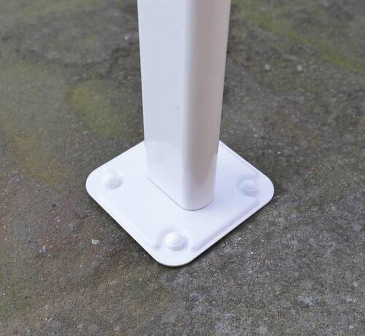 Terrassenüberdachung Palram Sierra 230x670 cm Weiß - Weiß, Basics, Metall (670/257/230cm)