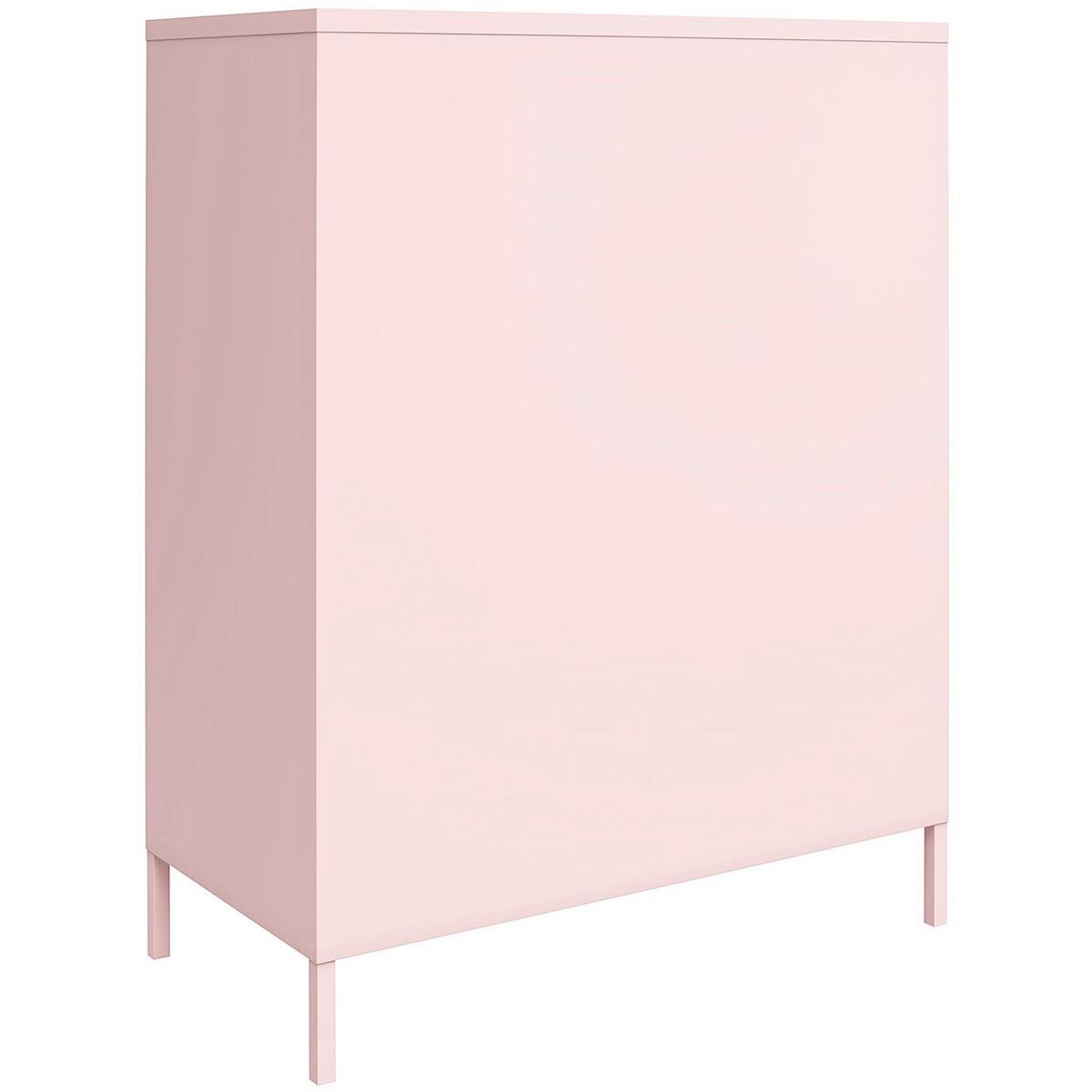 Highboard Cache Rosa B: 80cm - Rosa, Design, Metall (80/101/40cm) - MID.YOU