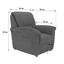 Sessel Queenline A 94x96x92cm - Schwarz, KONVENTIONELL, Holz/Holzwerkstoff (94/96/92cm) - James Wood