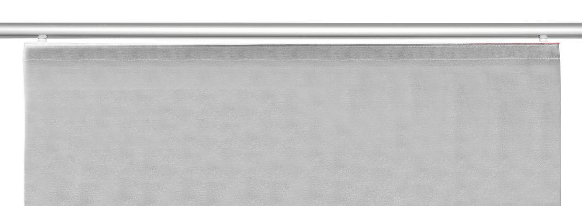 Flächenvorhang 5-tlg. Rom B: 60 Cm, Weiß Halbtransparent - Weiß, MODERN, Textil (60/245cm)
